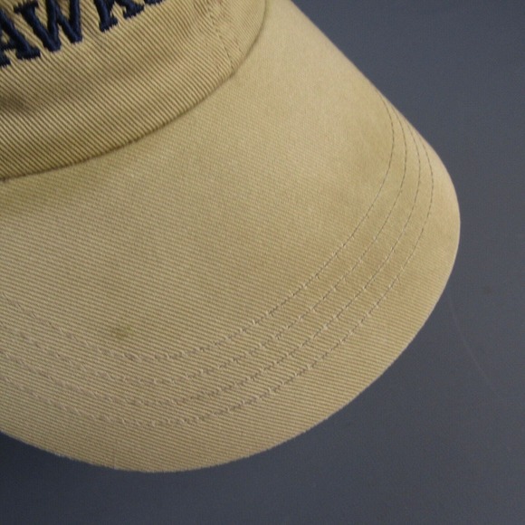 Hawks Landing Strapback Hat Khaki Tan‎ Adjustable Golf Course Cap USA Flag - Picture 7 of 9